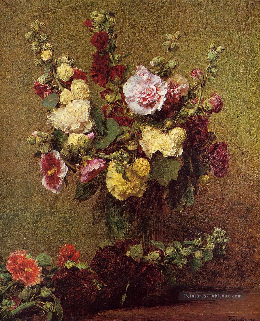 Jarrets de houx peintre de fleurs Henri Fantin Latour Peintures à l'huile